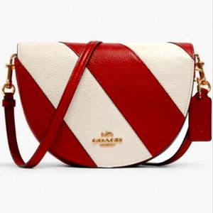 Cross body striped purse by coach